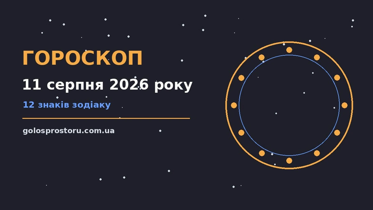 Гороскоп на 11 серпня 2026 року: ритм дня для 12 знаків про настрій, справи та гроші