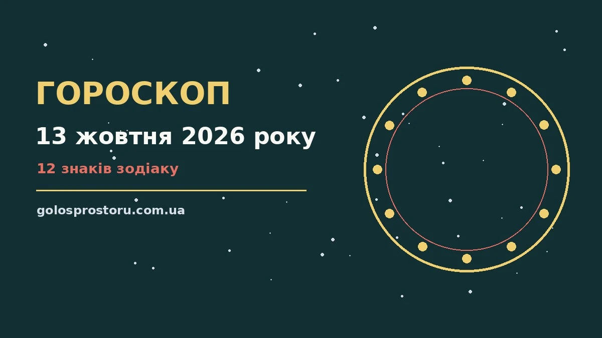 Гороскоп на 13 жовтня 2026 року: ритм дня для 12 знаків про настрій, справи та гроші