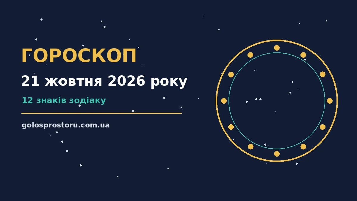 Гороскоп на 21 жовтня 2026 року: ритм дня для 12 знаків про настрій, справи та гроші